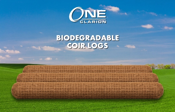 Coir logs integrated with vegetation for shoreline restoration and erosion control