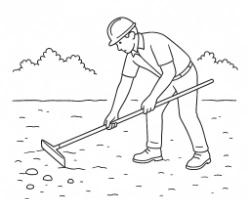Step 2 - Smooth and Level the Area