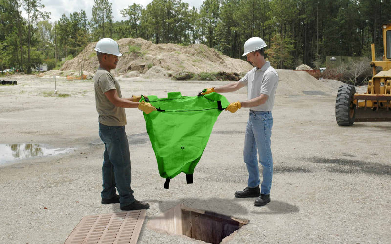 green ultra-drain guard resuable model