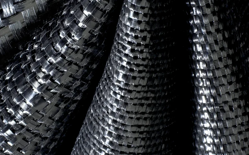 close up of different types of woven geotextiles